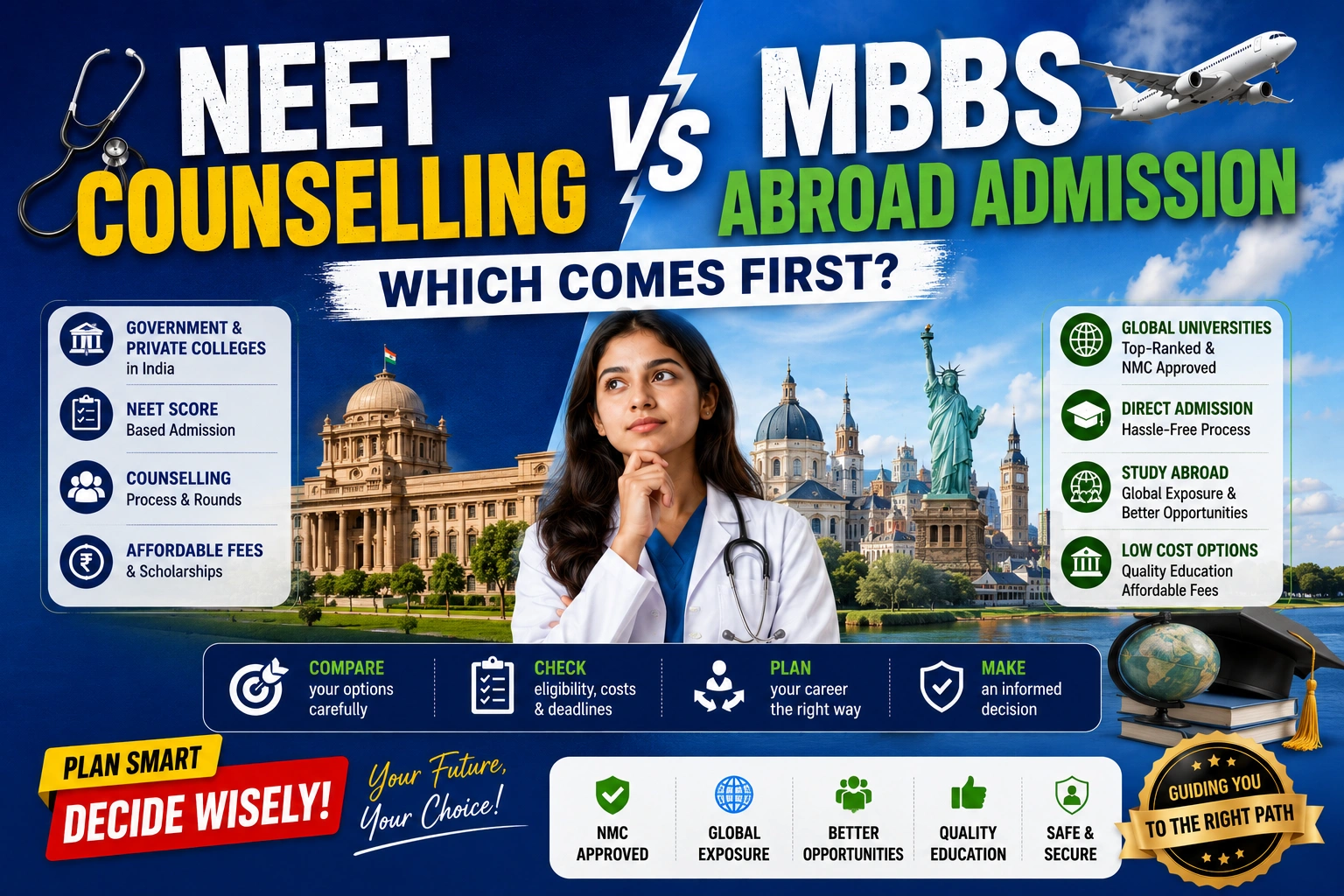 NEET Counselling vs MBBS Abroad Admission: Which Comes First?